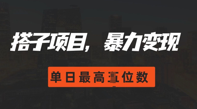 2024搭子玩法，0门槛，暴力变现，单日最高破四位数【揭秘】最新课 · 网创资源|实战项目|创业项目|中创网最新课