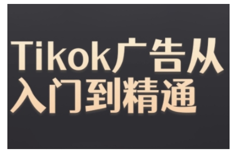 Tiktok Ads实操教程，Tiktok广告从入门到精通最新课 · 网创资源|实战项目|创业项目|中创网最新课